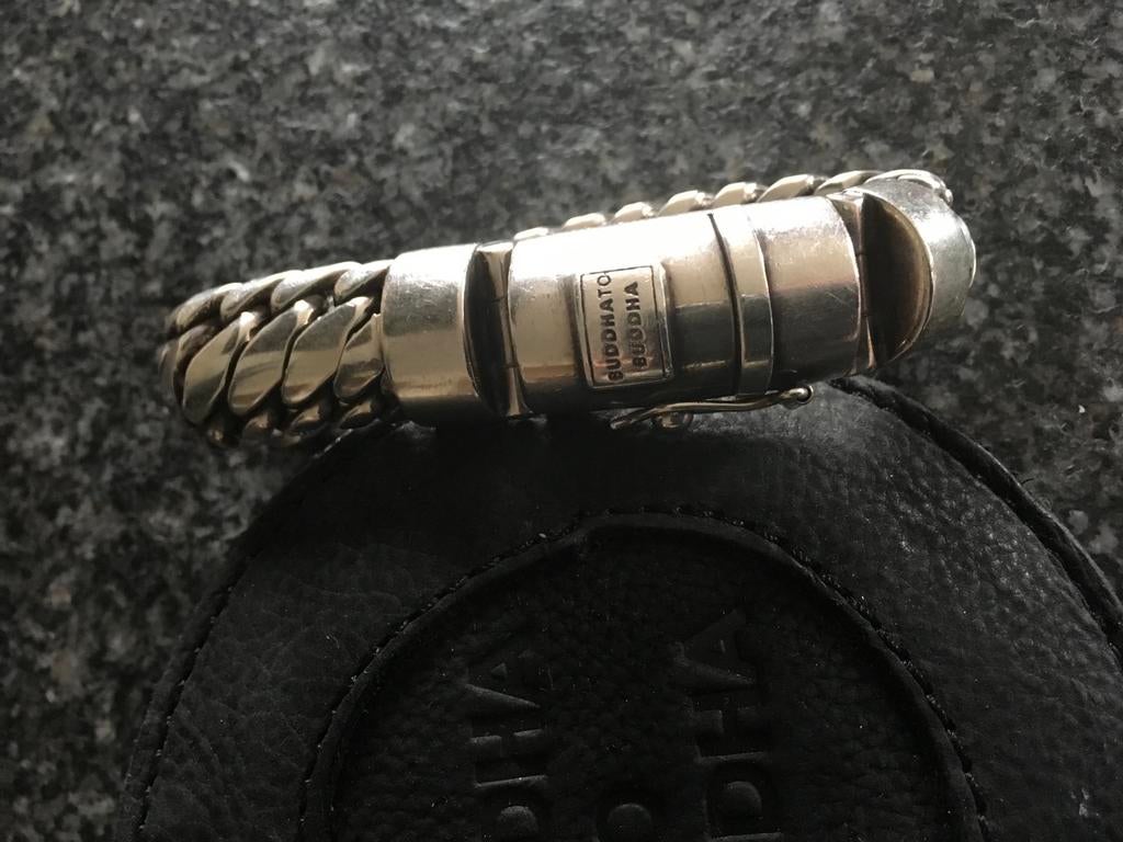 Buddha to Buddha, Handtassen en Accessoires, Armbanden, Ophalen of Verzenden, Zo goed als nieuw, Zilver