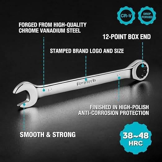 Set van 11 ringsleutels | chroom vanadium | GRATIS LEVERING, Neuf, DURATECH, -, -