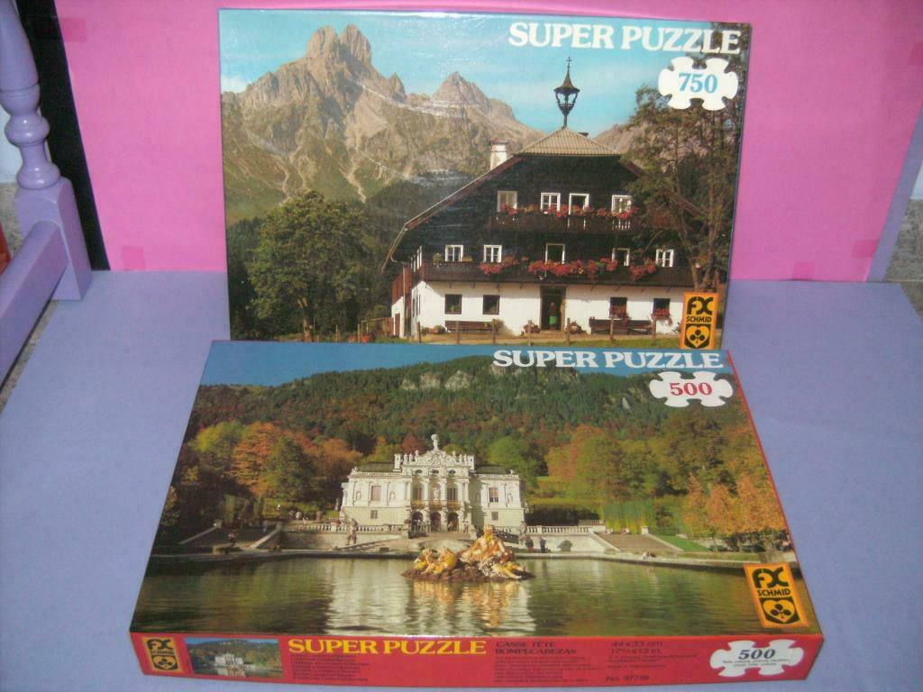 2 Super puzzels. (schmid), Ophalen of Verzenden, Meer dan 50 stukjes, Gebruikt