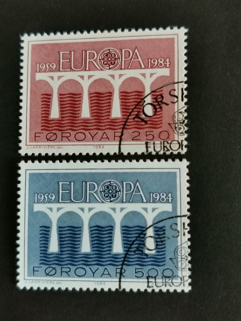 Îles Féroé/Foroyar 1984 - Europe CEPT, Timbres & Monnaies, Timbres | Europe | Scandinavie, Enlèvement ou Envoi, Danemark, Affranchi