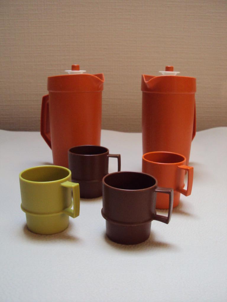 Dinette Tupperware vintage "mini party set" (6 stuks) 1979, Enlèvement ou Envoi