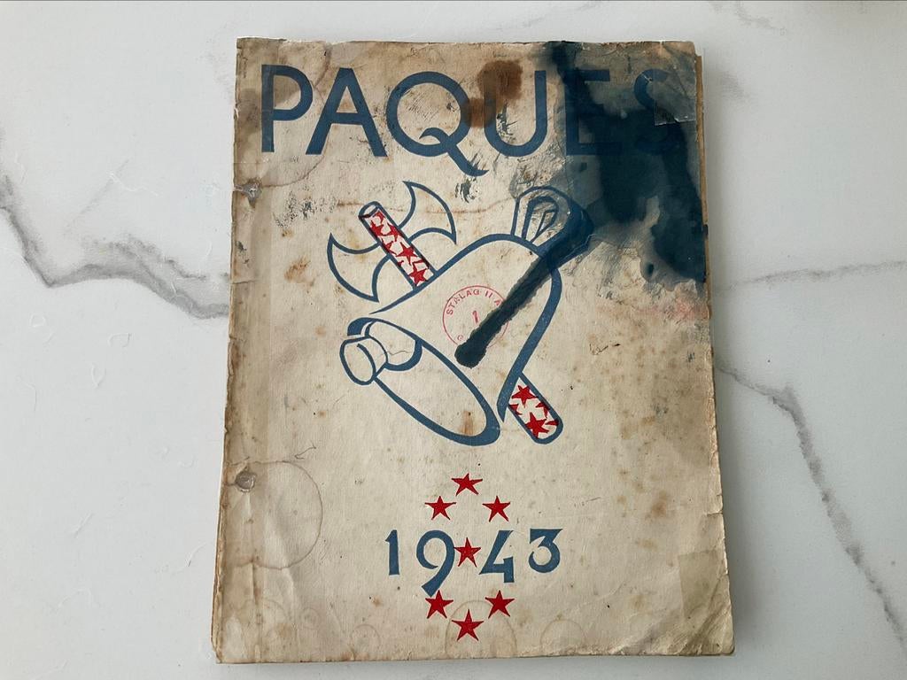 Pâques 1943 ! OFLAG IIA., Antiquités & Art, Enlèvement ou Envoi