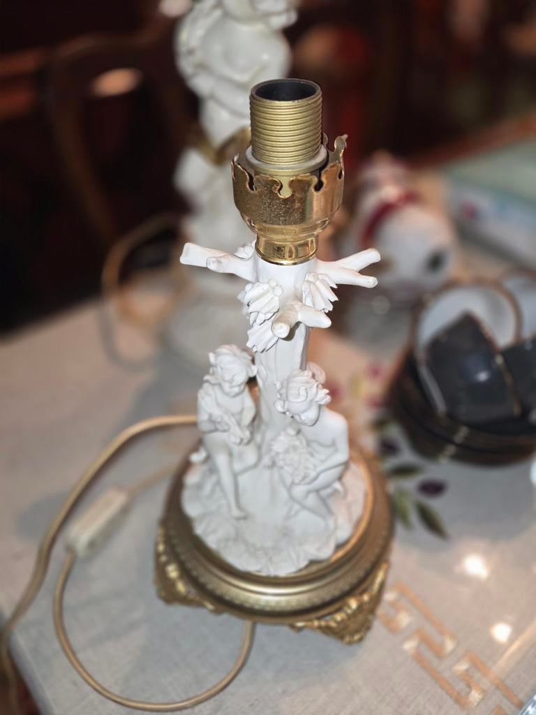 Lamp met engelen, Antiek en Kunst, Ophalen