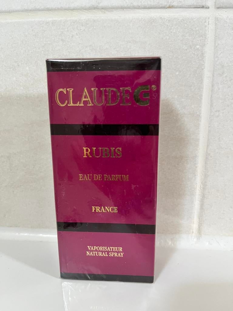ClaudeG Rubis eau de parfum neuf, Neuf, Bouteille de parfum, Plein