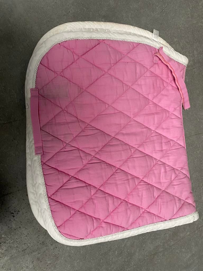 Zadeldoek BR Cob wit-roze, Ophalen of Verzenden, Gebruikt