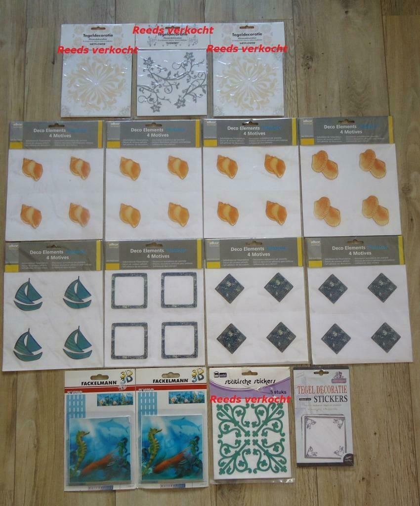 Te koop diverse nieuwe tegelstickers of tegeldecoratie., Maison & Meubles, Enlèvement ou Envoi, Neuf