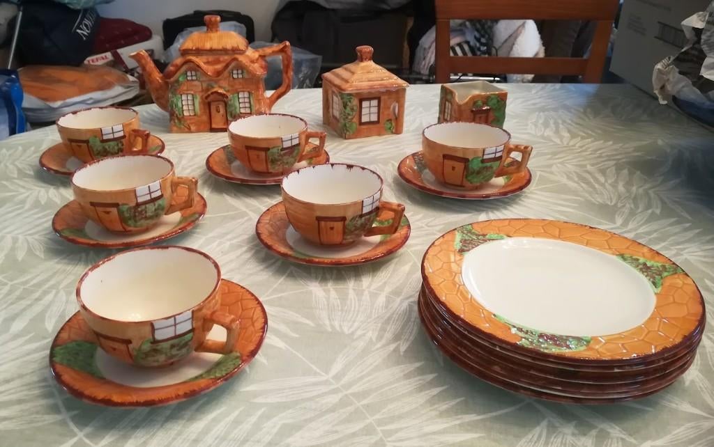Vintage theeservies Westminster Cottage Ware, Antiek en Kunst, Ophalen
