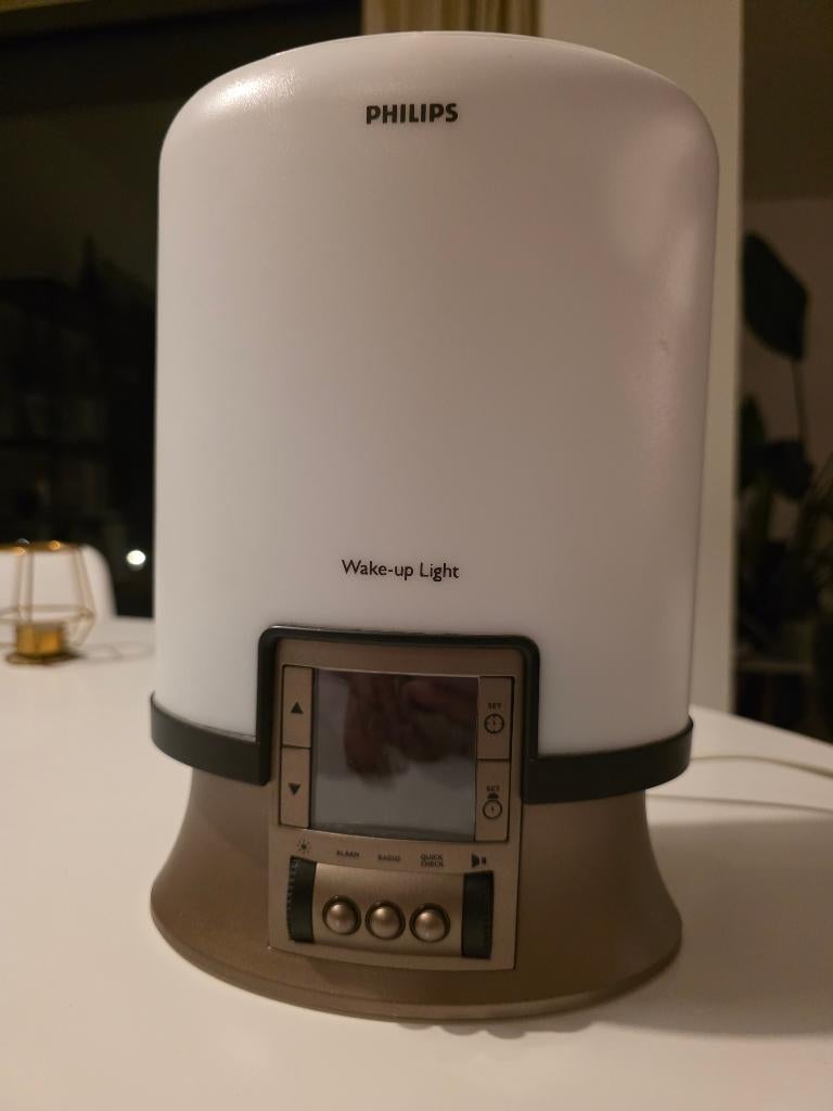 Philips Wake-Up Light (helderder, oud model), Elektronische apparatuur, Wekkers, Ophalen, Zo goed als nieuw, Analoog