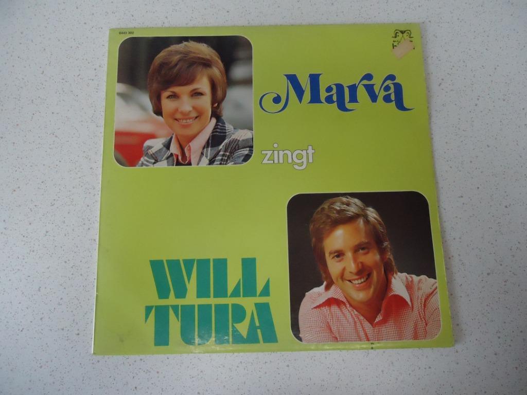 LP van "Marva" zingt Will Tura anno 1975., Ophalen of Verzenden, Gebruikt, 12 inch, Levenslied of Smartlap