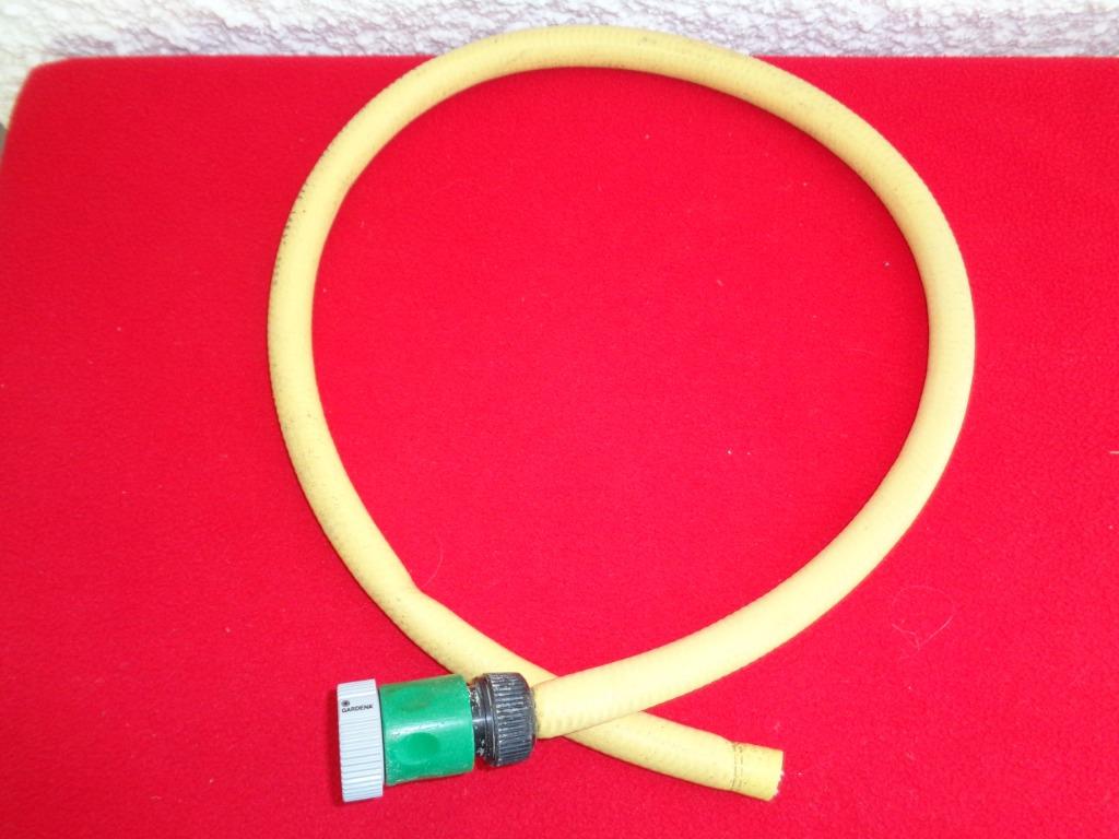 Tuyau arrosage jaune 105 cm X 1,8 cm., Ophalen of Verzenden, Gebruikt, Tuinslang