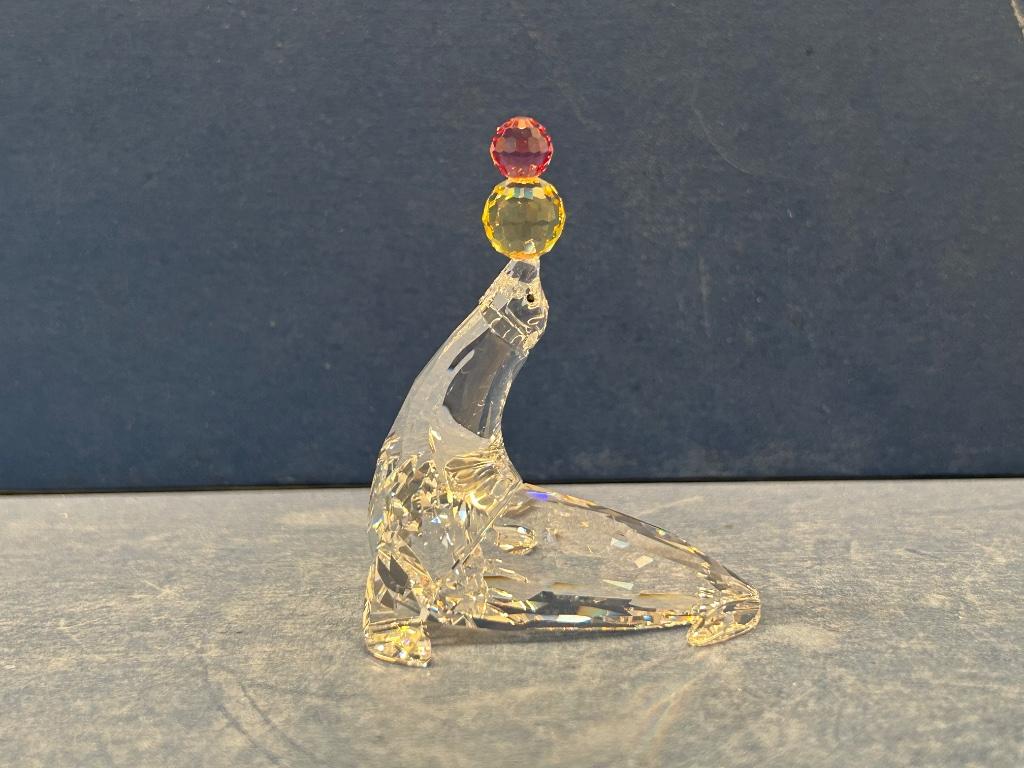 Swarovski Zeehond spelend, Zeeleeuw spelend, Enlèvement ou Envoi, Neuf, Figurine