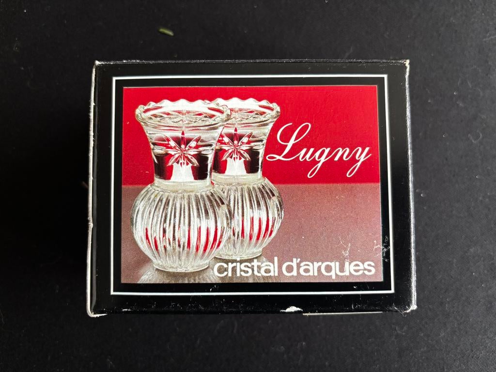 Petits vases en cristal d'Arques, Antiquités & Art, Antiquités | Verre & Cristal, Enlèvement ou Envoi