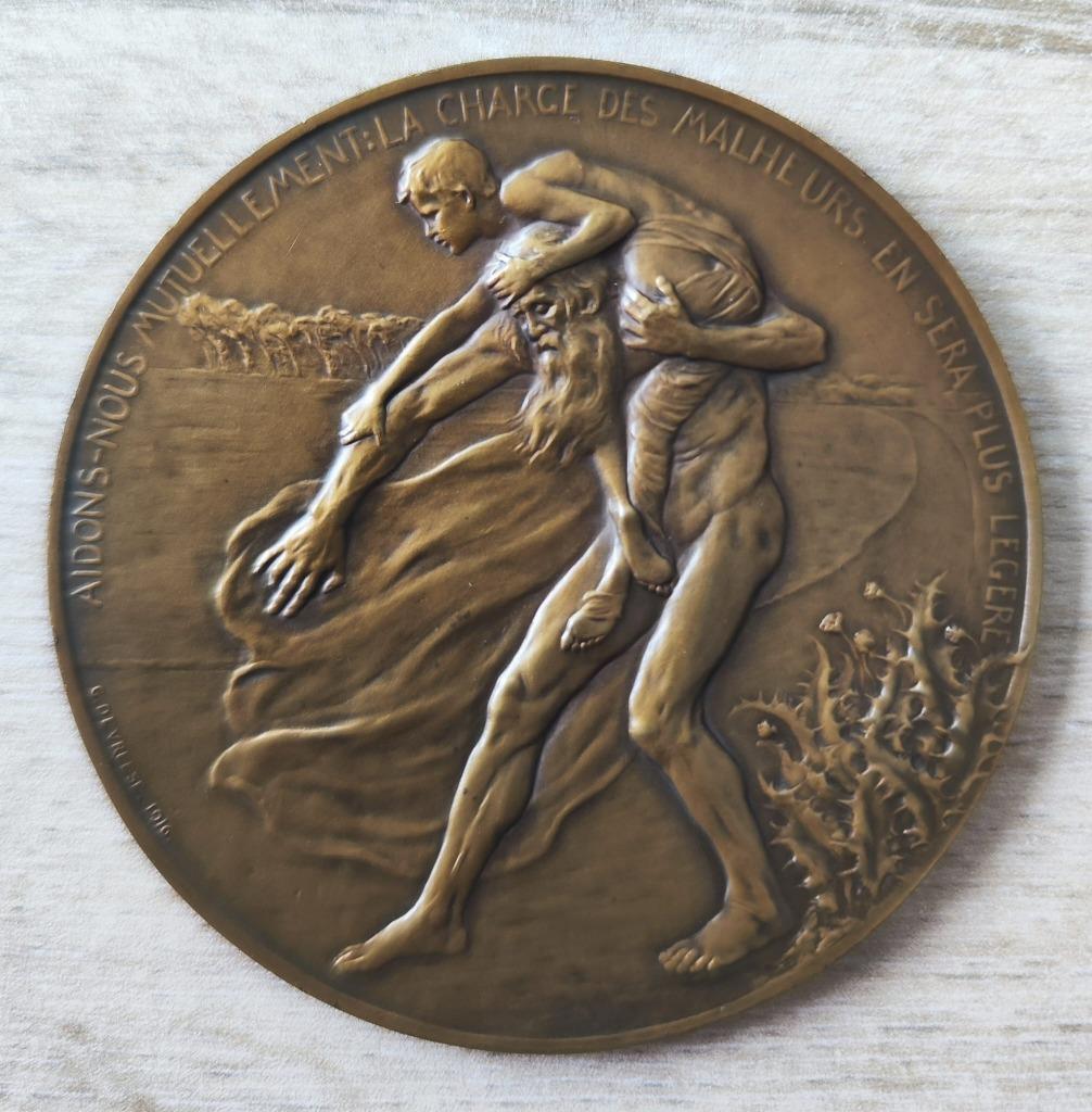Médaille de la Croix-Rouge de Belgique, Timbres & Monnaies, Enlèvement ou Envoi, Bronze