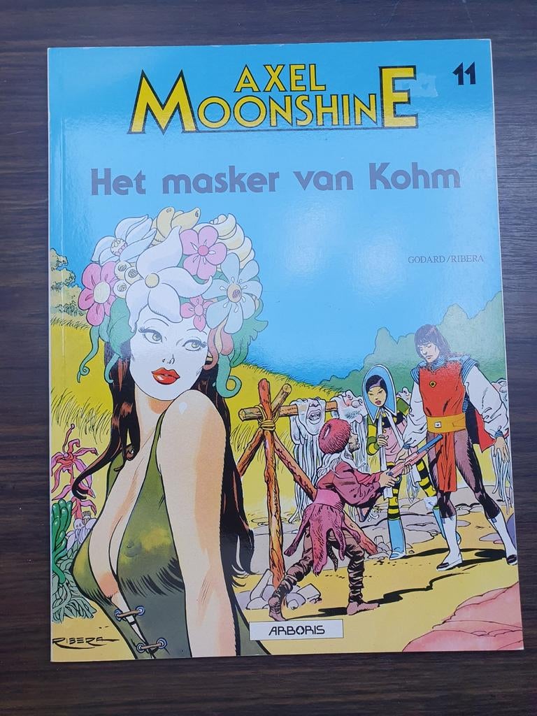 Axel Moonshine - Het Masker van Kohm (Arboris nr. 11), Boeken, Eén stripboek, Ophalen of Verzenden, Gelezen