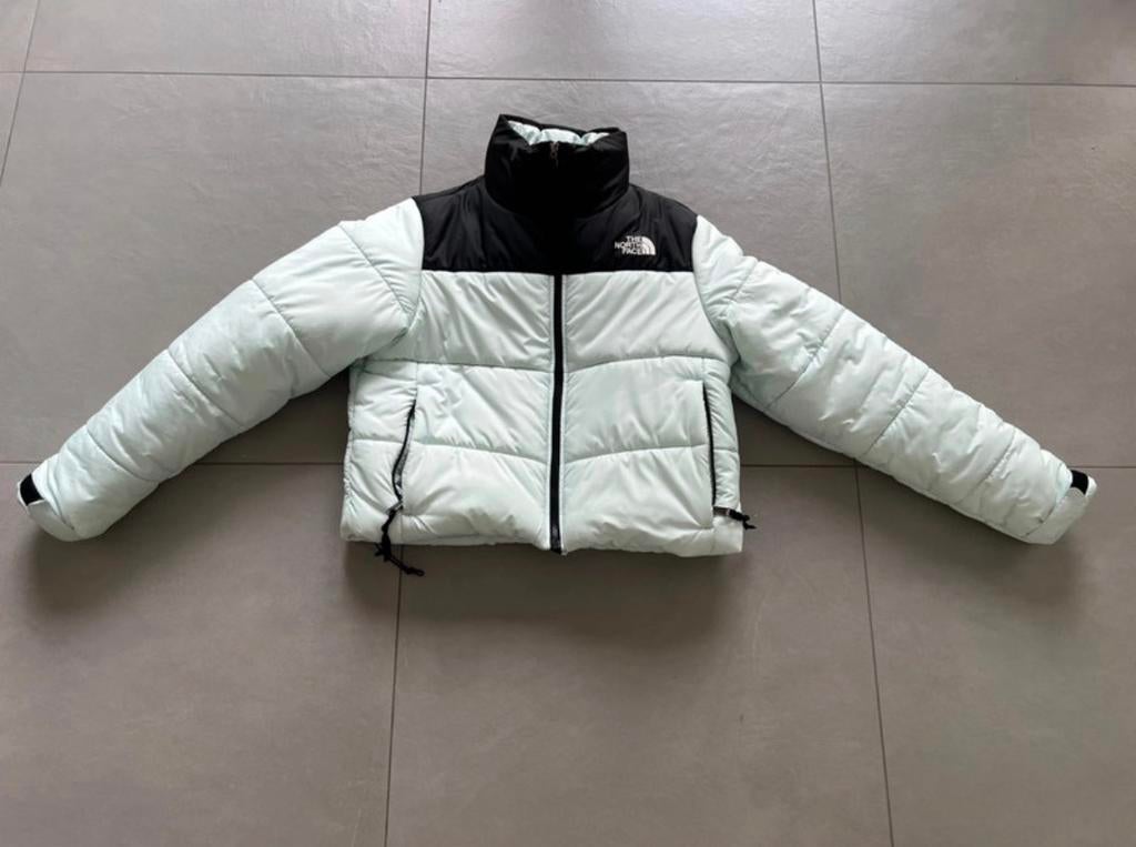 Mint groene north face jas, Ophalen of Verzenden, Zo goed als nieuw, Maat 36 (S), Overige kleuren