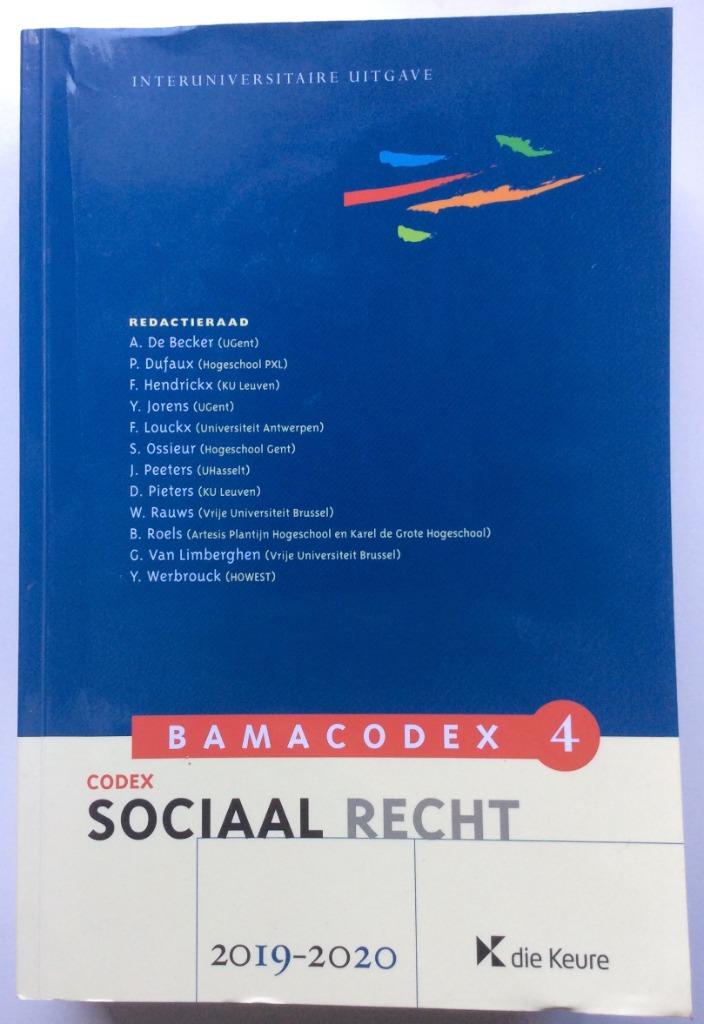 bamacodex 4 sociaal recht, Boeken, Overige vakken, Ophalen of Verzenden, Overige niveaus, Die Keure