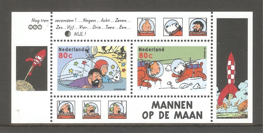 Nederland catnr. 1839 Postfris - Blok Kuifje, Postzegels en Munten, Ophalen of Verzenden, Na 1940, Postfris