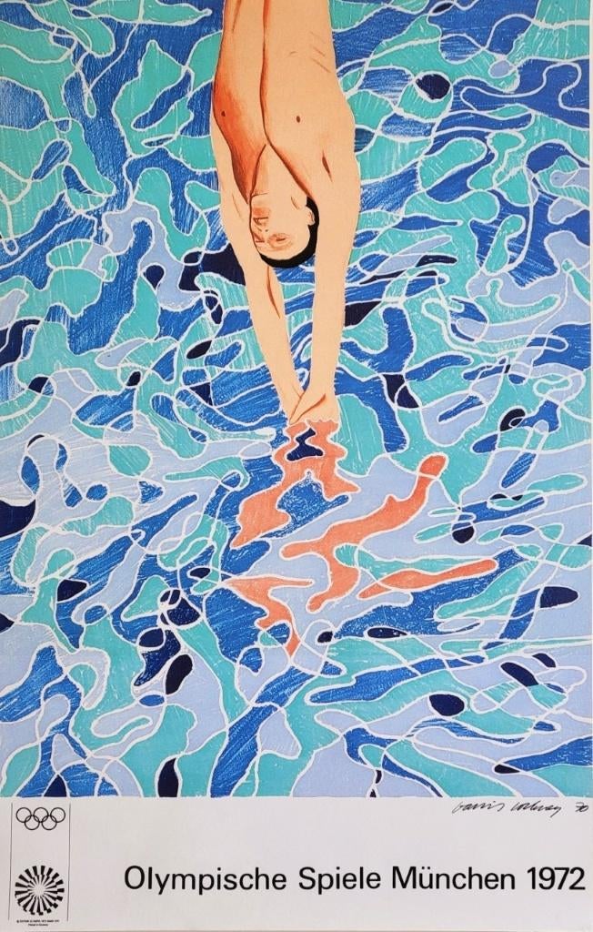 David Hockney - Plongeur - Jeux olympiques de 1972, Envoi