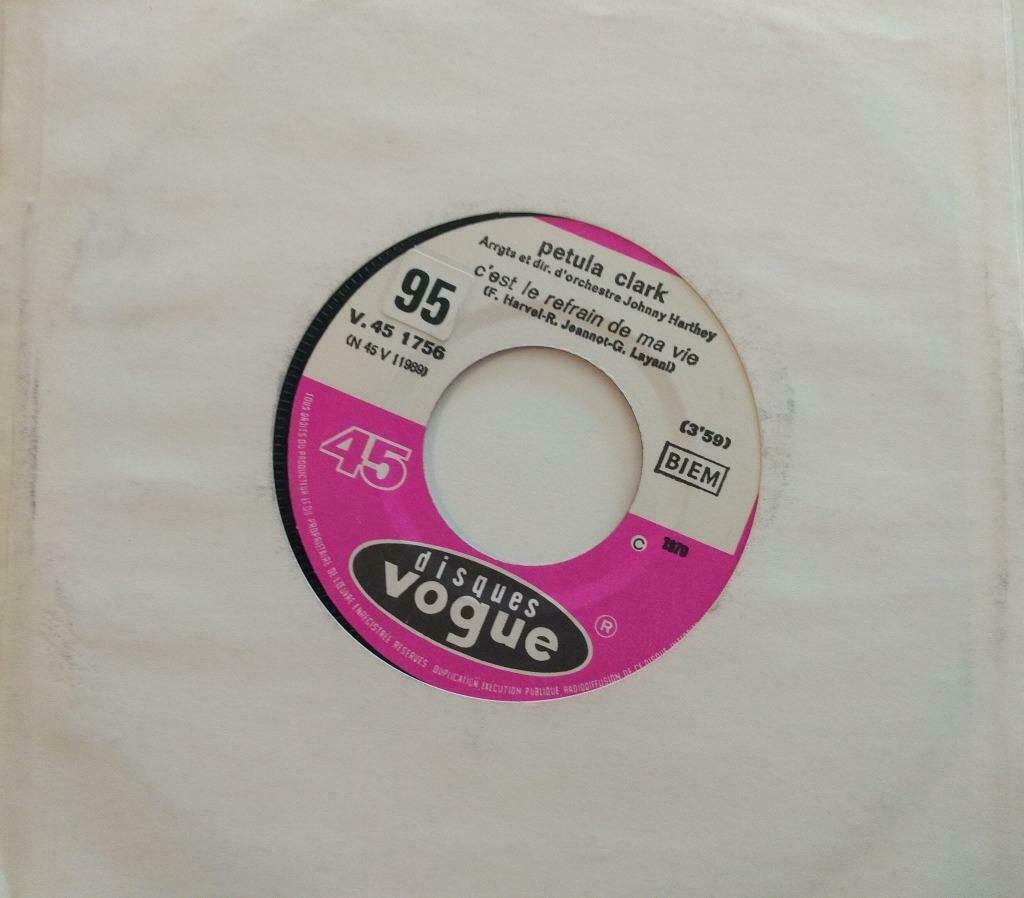 Petula Clark – C'est Le Refrain De Ma Vie / Je Roule, Enlèvement ou Envoi, Single, Utilisé, Pop