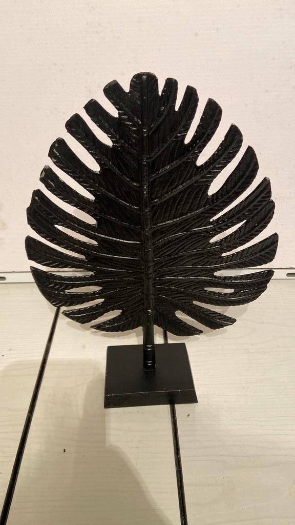Light & Living Ornament 'Leaf' in het zwart., Huis en Inrichting, Ophalen, Zo goed als nieuw