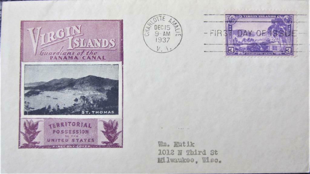 FDC- U.S.A. VIRGIN ISLANDS- NATUUR (ZELDZAME COVER)., Enlèvement ou Envoi, Affranchi, Animal et Nature