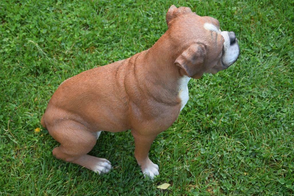 Grand chien boxer en polyrésine de grande qualité, Enlèvement ou Envoi, Neuf