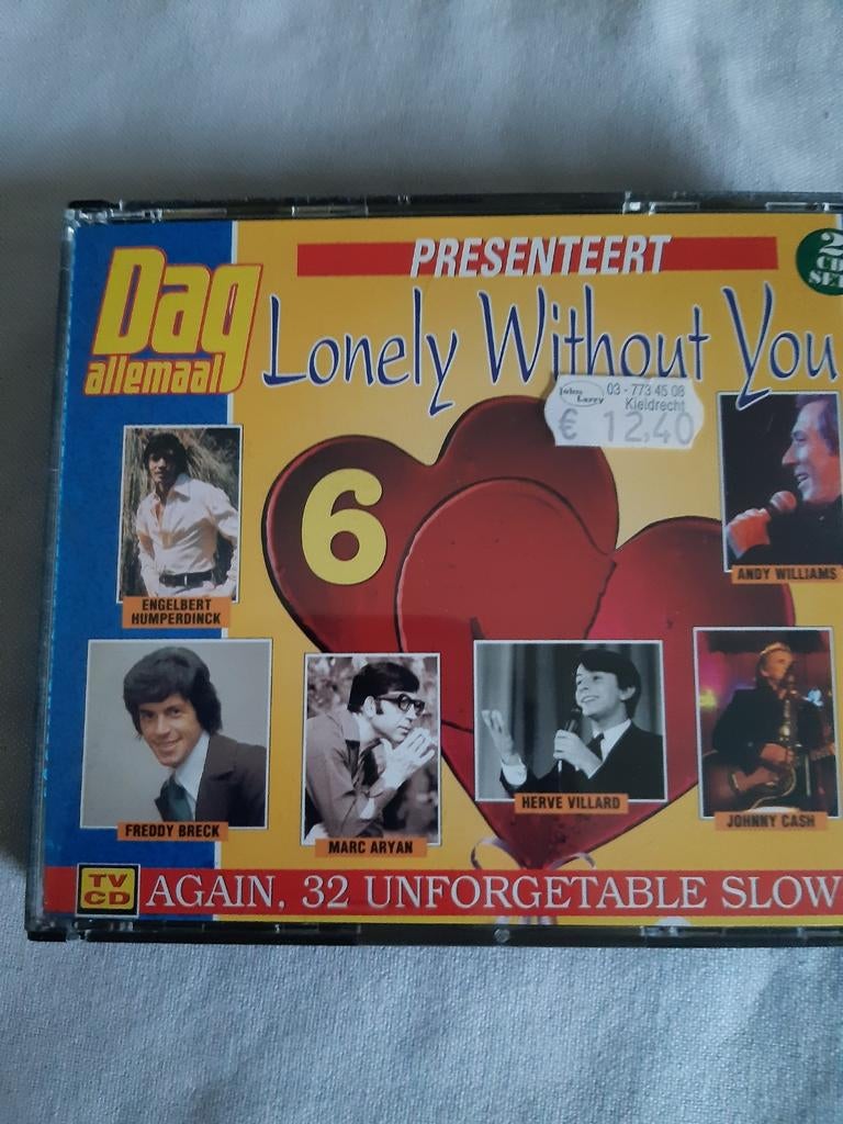 2 CD's, DAG ALLEMAAL  PRESENTEERT LONELY WITHOUT YOU 6., Cd's en Dvd's, Ophalen of Verzenden, Zo goed als nieuw, Dance, Boxset