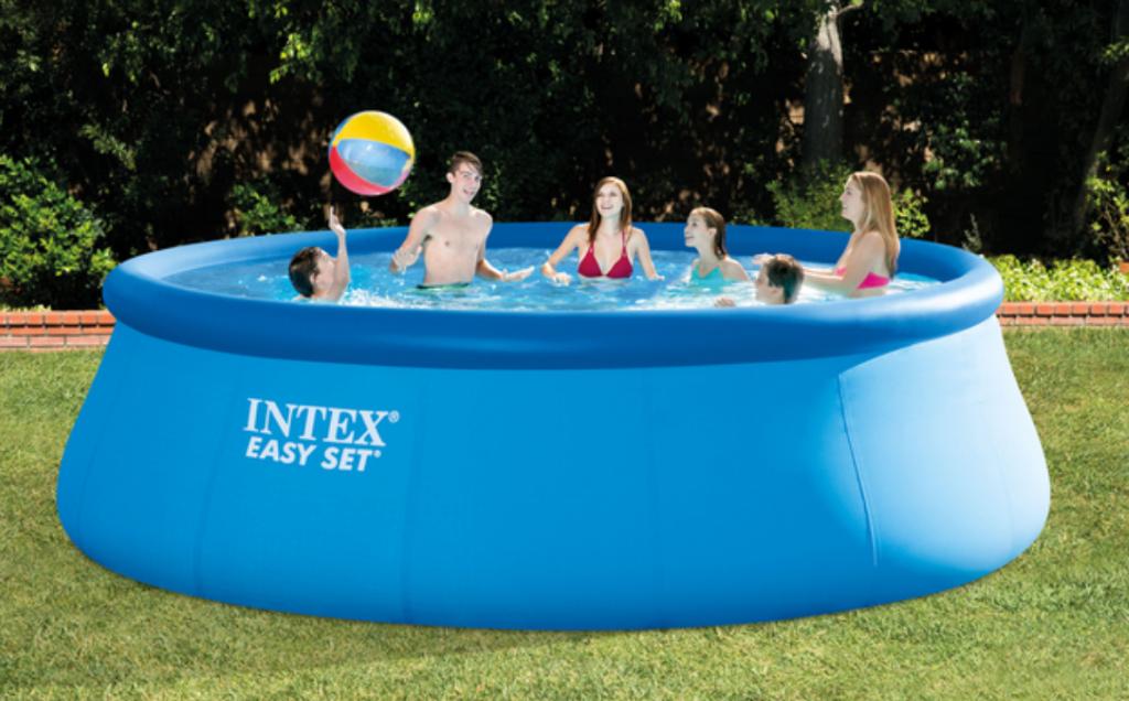 Intex zwembad Easy Set Ø 4,57 x H 1,22 m, Jardin & Terrasse, Piscines, Enlèvement, Utilisé