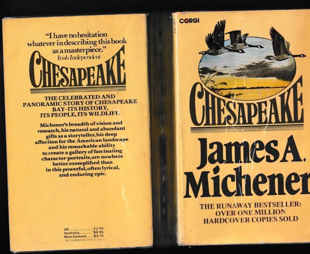 Chesapeake - James A. Michener, Livres, Langue | Anglais, Utilisé, Fiction, Envoi