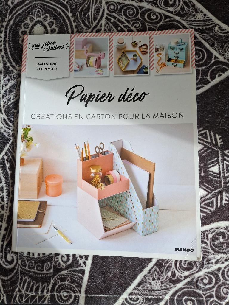 Livre Papier Déco, Boeken, Hobby en Vrije tijd, Ophalen of Verzenden, Zo goed als nieuw, Scrapbooking en Knutselen