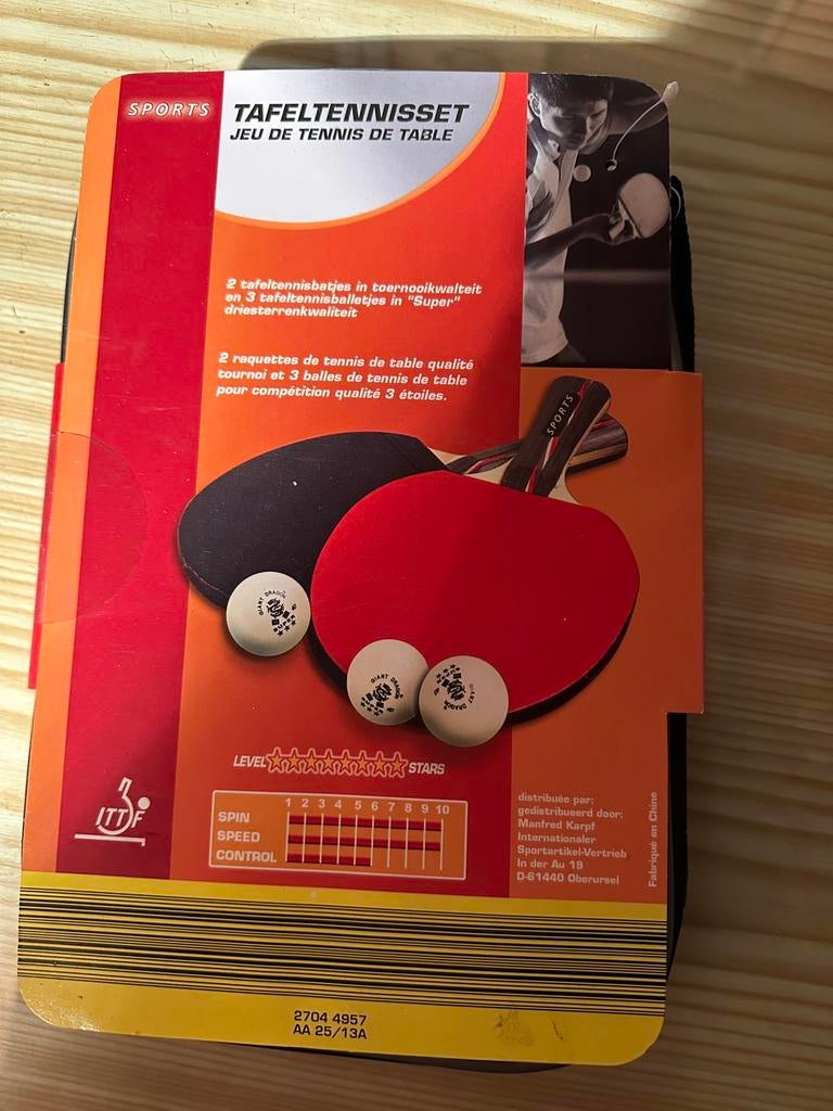Tennis de table set complet neuf, Sports & Fitness, Ping-pong, Enlèvement ou Envoi, Comme neuf