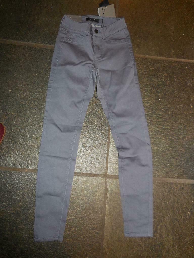 [666] broek grijs vila xs nieuw, Vila, Nieuw, Ophalen of Verzenden, Maat 34 (XS) of kleiner