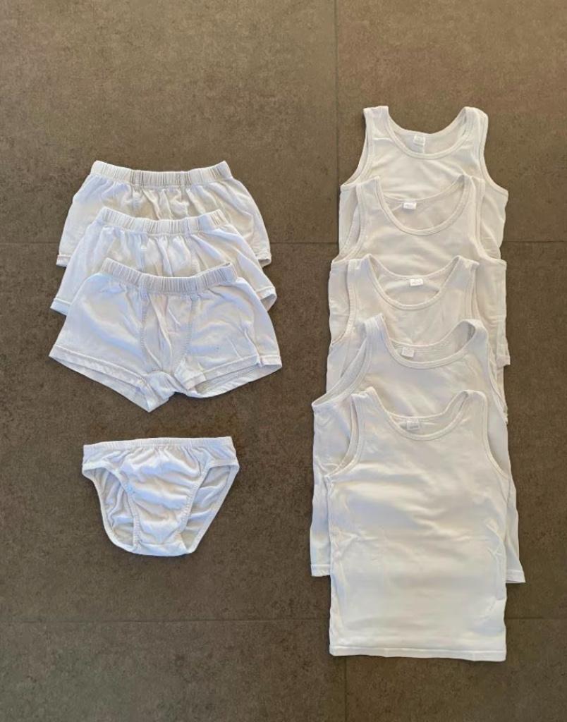 5 onderlijfjes, 3 boxershorts, 1 slip, maat 134/140, Ophalen of Verzenden, Gebruikt, Jongen, Nacht- of Onderkleding