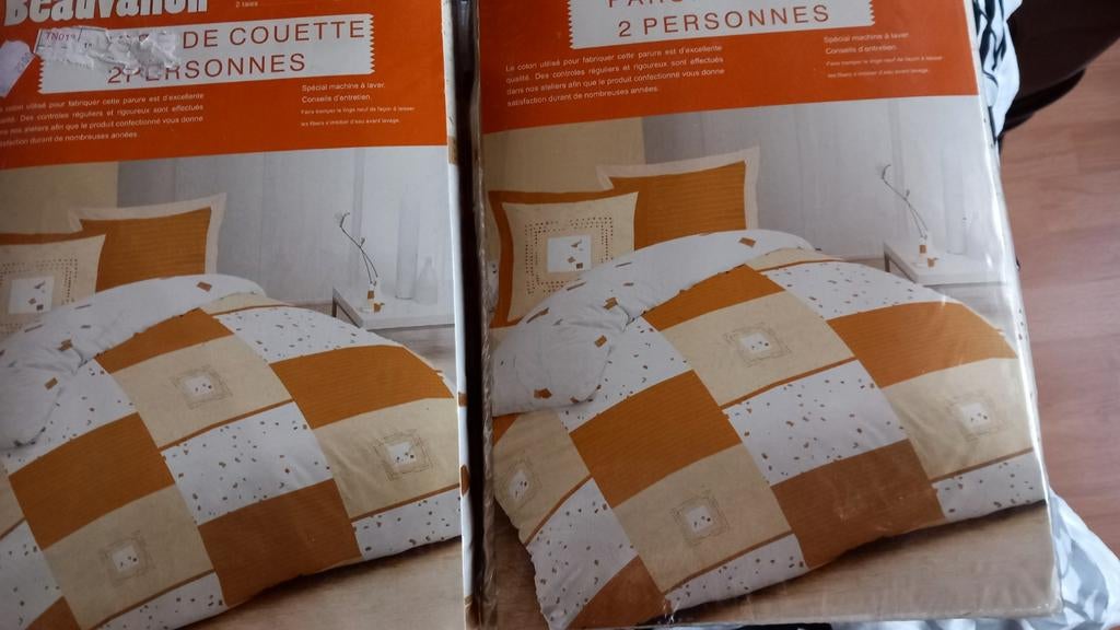 Parure de lit 140cm  plus housse couette, Enlèvement