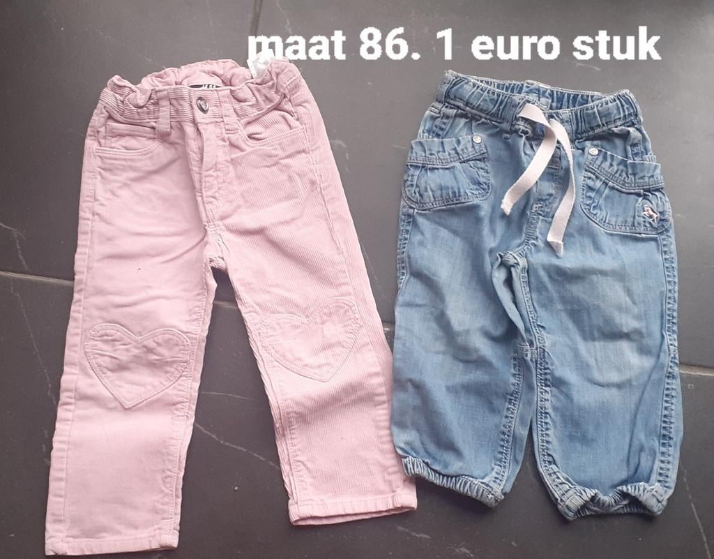 Broeken meisjes maat 86. 1 euro stuk, Ophalen of Verzenden, Gebruikt