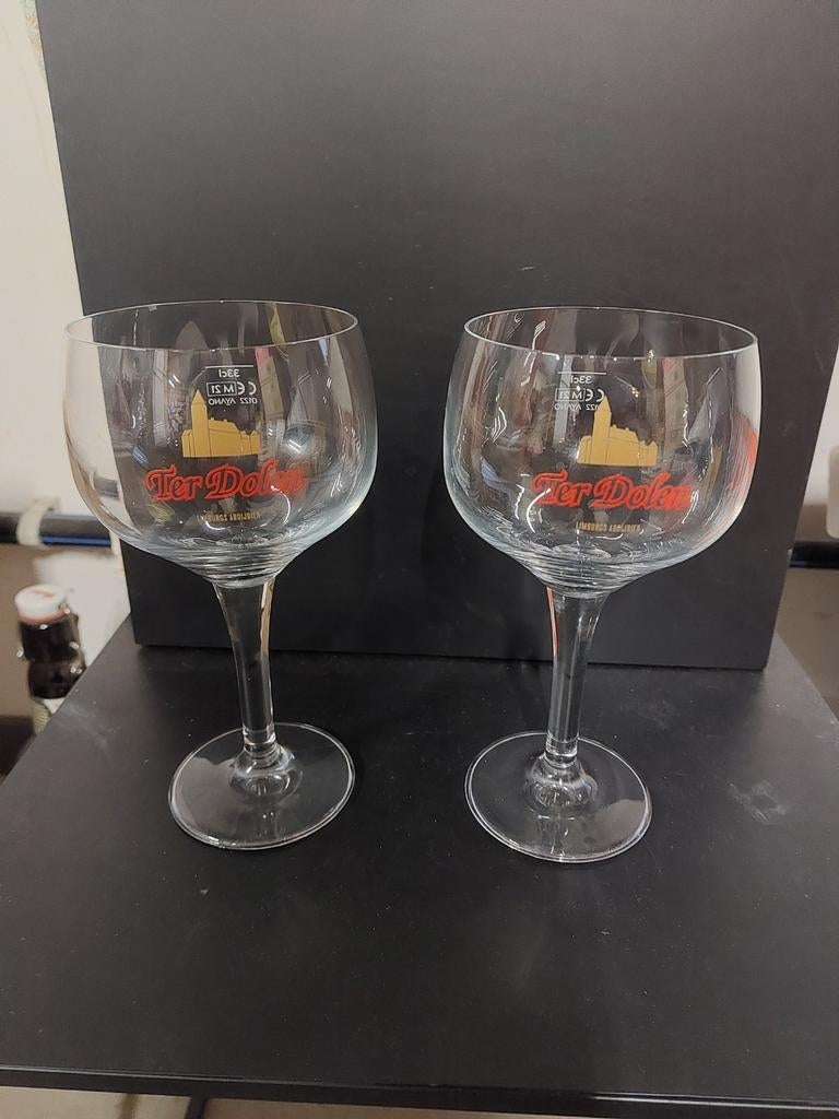 Ter Dolen bierglazen, Verzamelen, Ophalen of Verzenden, Zo goed als nieuw, Glas of Glazen, Overige merken