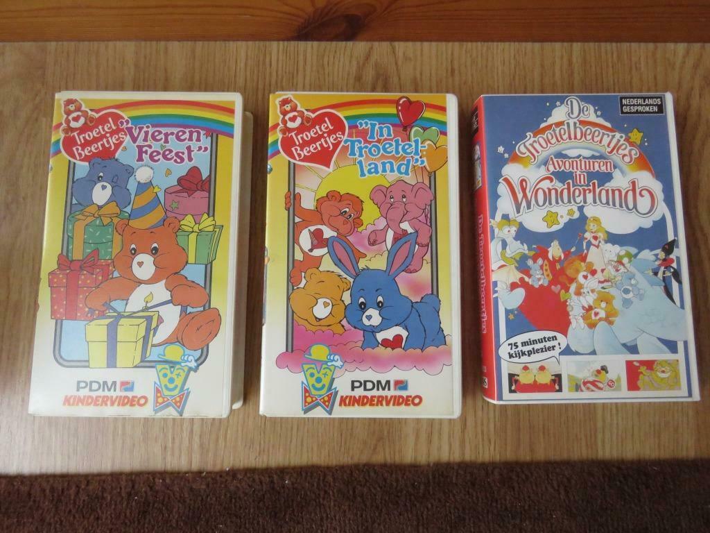 3 cassette VHS Troetel Beertjes, Tous les âges, Enlèvement ou Envoi, Comme neuf, Dessin animé