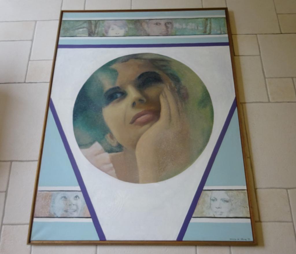 Maurice De Clercq, doek, 100 x 130, Rêverie '72 Pop Art, Antiek en Kunst, Kunst | Schilderijen | Modern, Ophalen