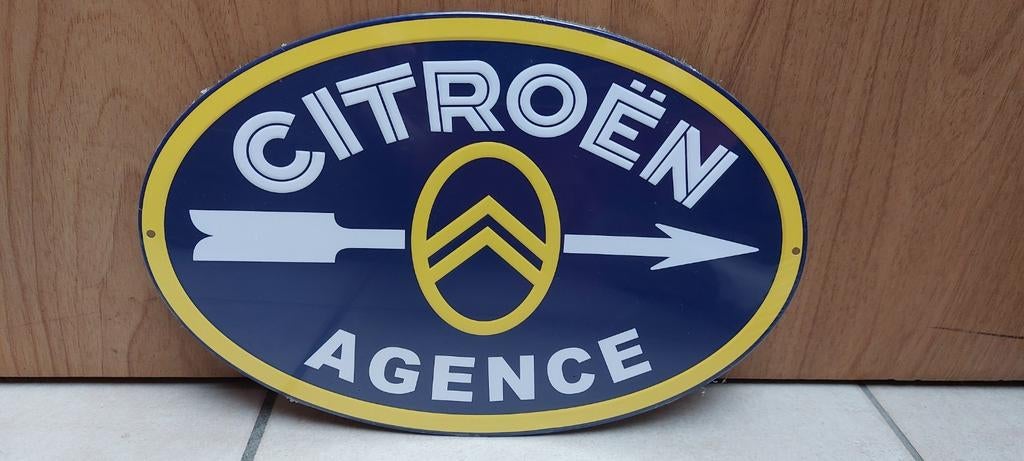 Reclamebord Citroën met bijhorend boekje, Ophalen of Verzenden, Nieuw, Auto's