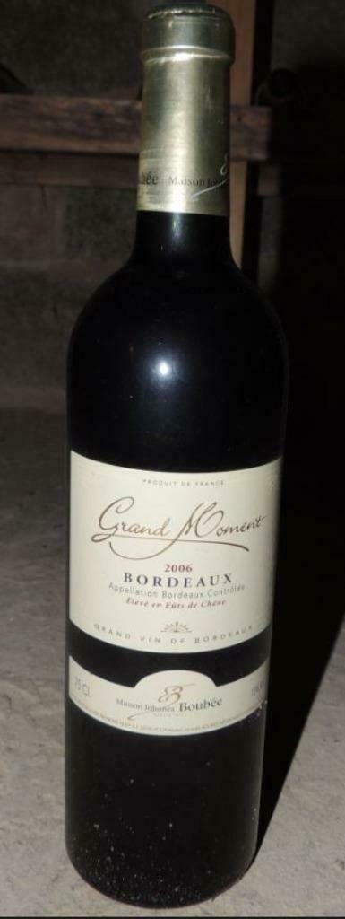 Vin Rouge Grand Moment Grand vin de Bordeaux 2006, Neuf, Pleine, Enlèvement, Vin rouge