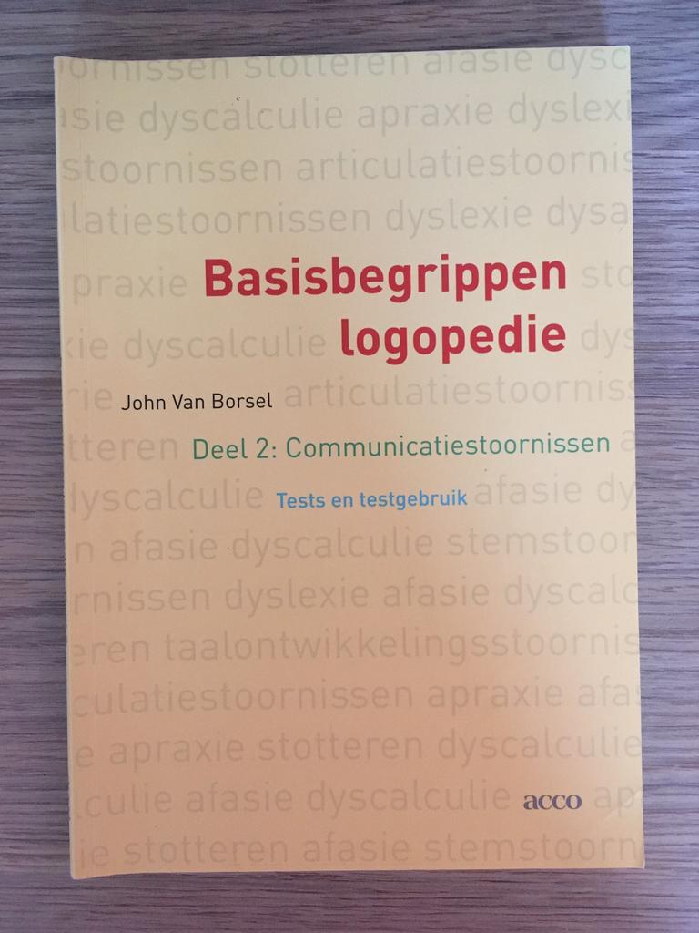 2 Communicatiestoornissen: Tests en testgebruik, Ophalen of Verzenden, Gelezen, John Van Borsel