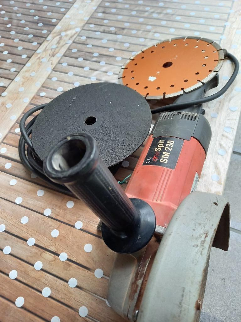 SIJPCHIJF met 2 reserve beton schijven, Doe-het-zelf en Bouw, Ophalen, Gebruikt, Rechte handslijpmachine