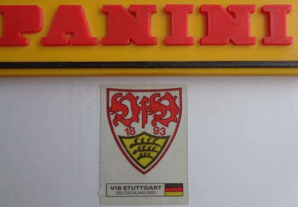 BADGE PANINI GOAL 1983 STUTTGART, CARTE PLASTIQUE TRÈS RARE, Envoi, Comme neuf