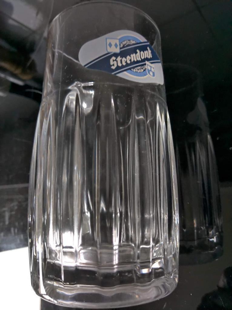 GLAS STEENDONK WIT TE KOOP  1 STUK, Enlèvement ou Envoi, Comme neuf, Verre à bière