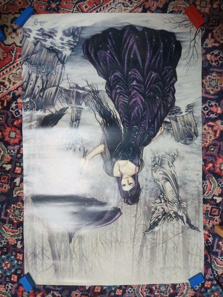 Gotic poster Victoria Frances, Enlèvement