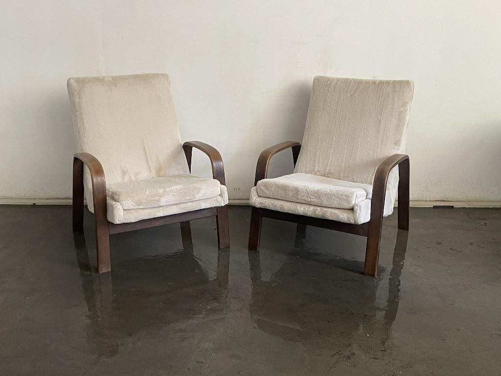 vintage fauteuils uit Spanje, Bois, Moins de 75 cm, Enlèvement ou Envoi, Vintage