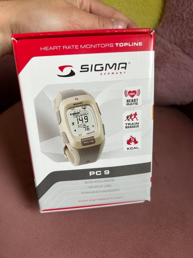 Sigma sporthorloge met hartslagband (Nieuw!), Ophalen of Verzenden, Zo goed als nieuw
