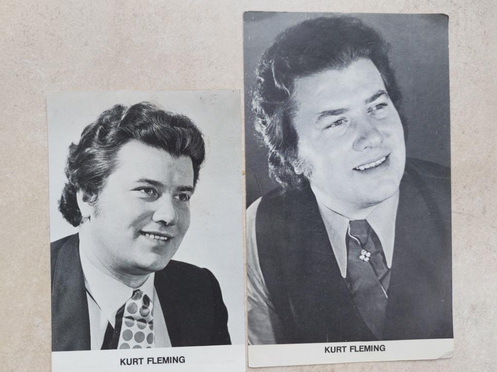 2 fotokaarten Kurt Fleming, Verzenden