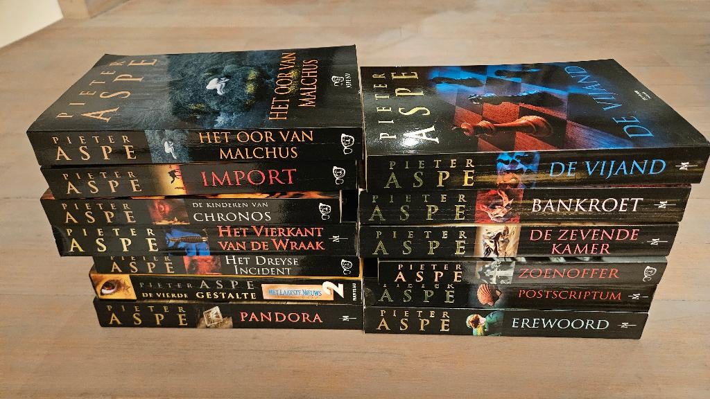 Pieter Aspe boeken, Ophalen, Gelezen, Pieter Aspe, België