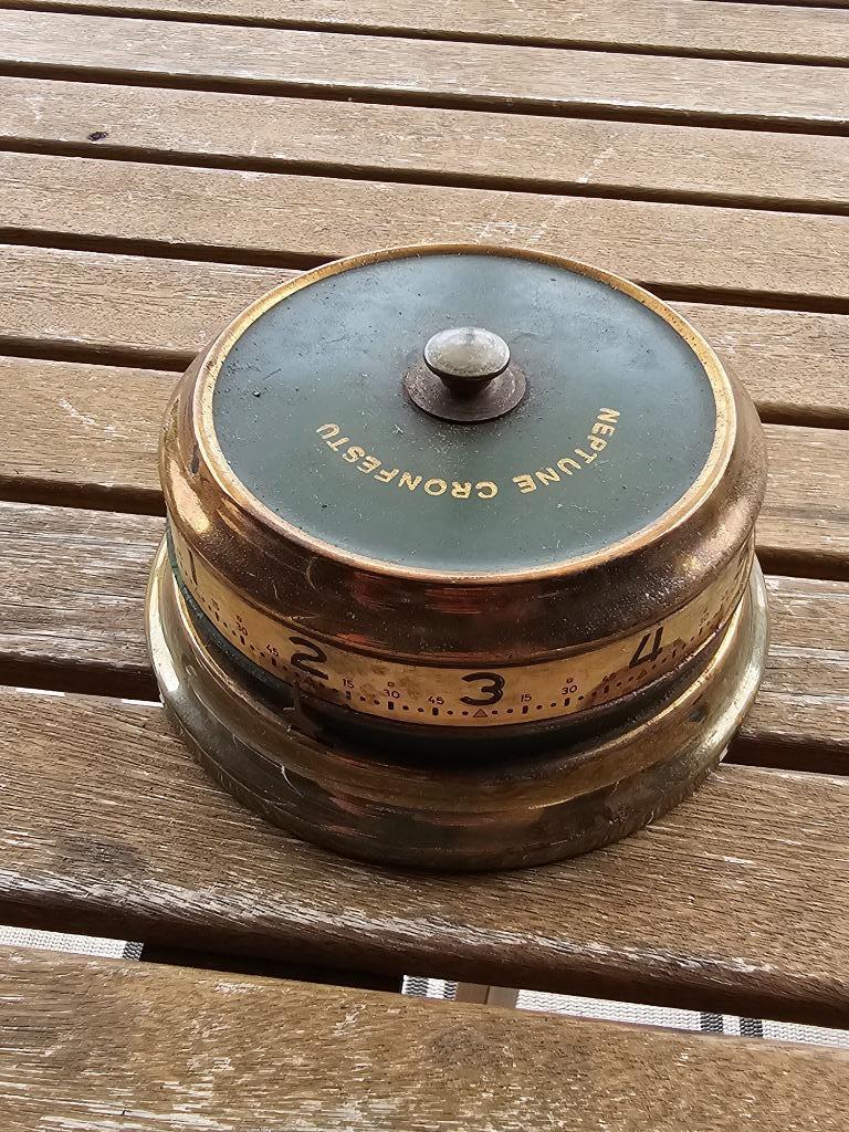 Vintage Florn Co. West Germany Rotary Tape Measure Desk Cloc, Ophalen of Verzenden